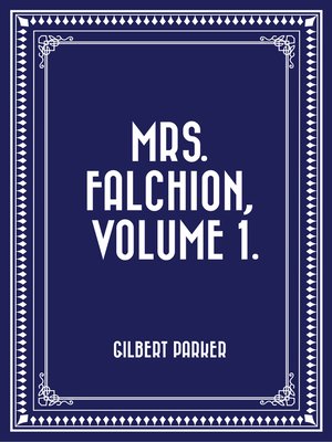 cover image of Mrs. Falchion, Volume 1.